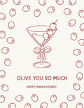 Olive You So Much - Greeting Card